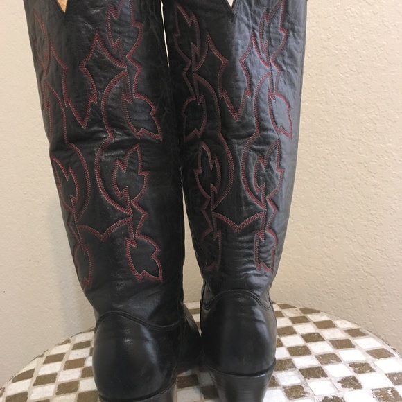 BLACK NOCONA WESTERN BOOTSN 7 B